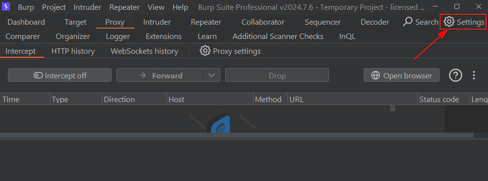 Burp SOCKS Proxy Tor